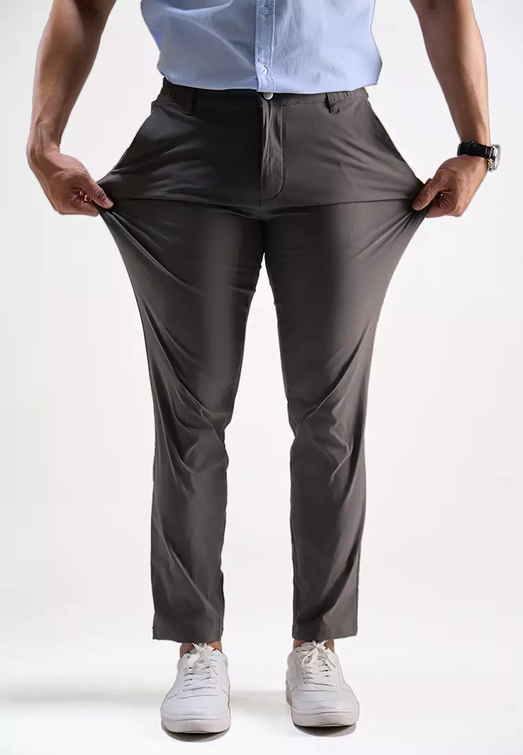 OXCON EZ Flexpants Celana Chinos Nylon Panjang Pria Titanium