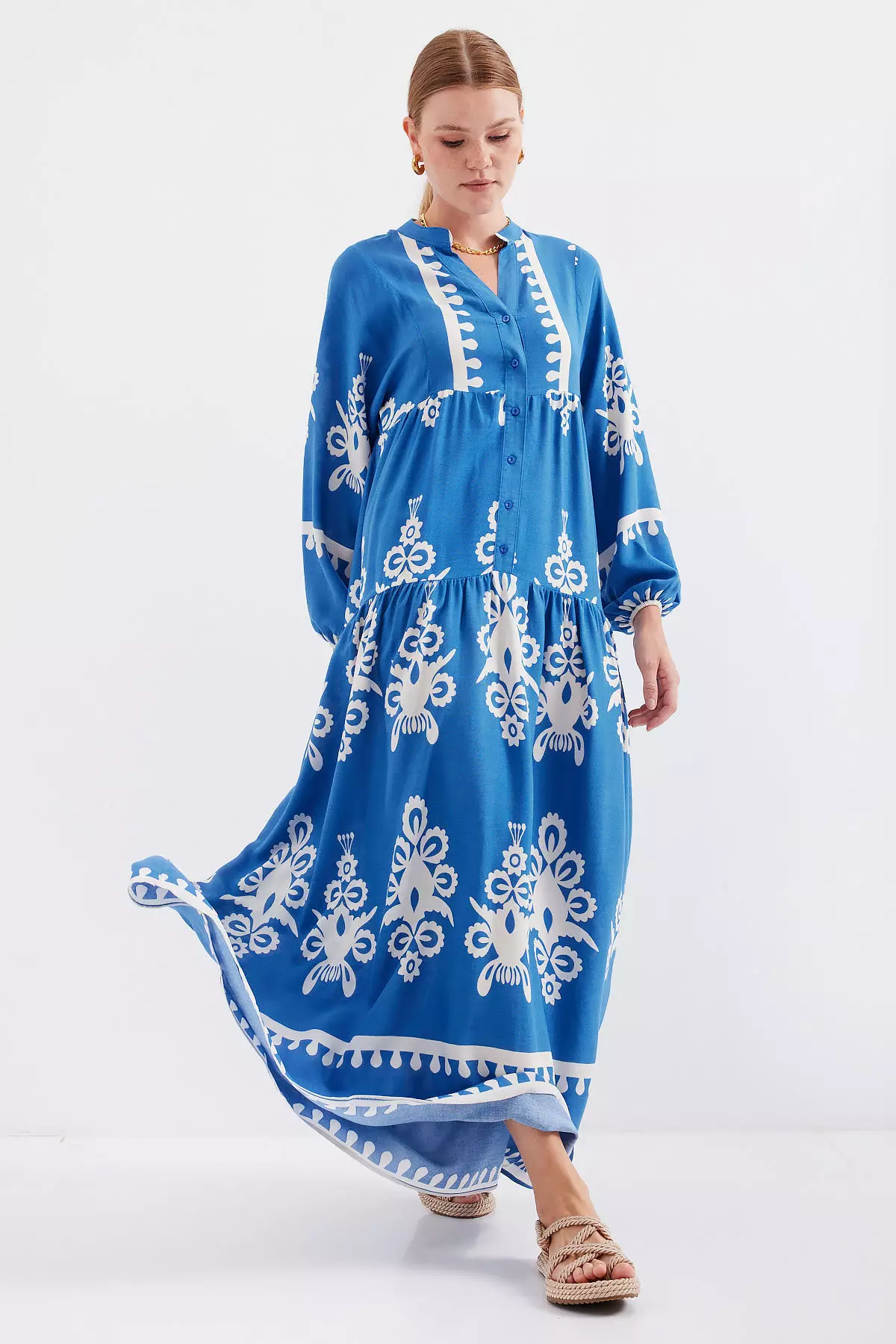 Ethnic Patterned Dress