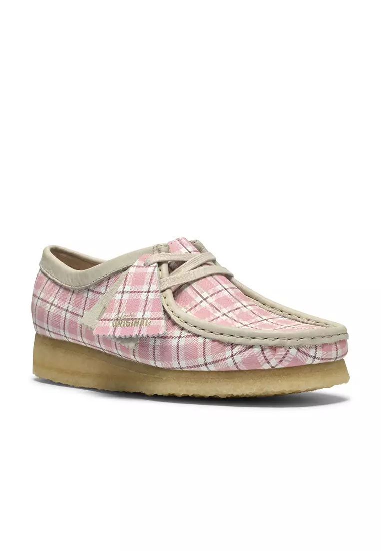 Womens Wallabee. Shoes - Pink Check