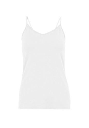 B56 RRP £14 M&S Collection Fairtrade Cotton Rich Strappy Vest With Staynew™