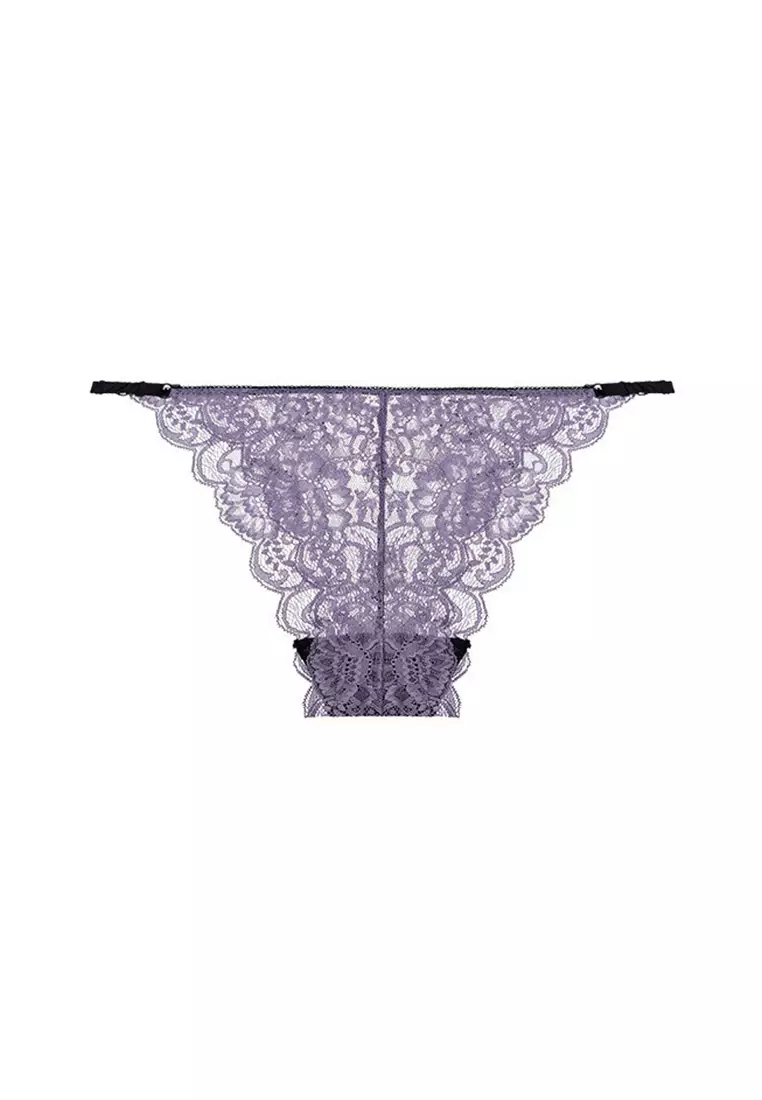 Buy ZITIQUE Sexy Lace Lingerie Set (Bra And Panty) - Purple Online