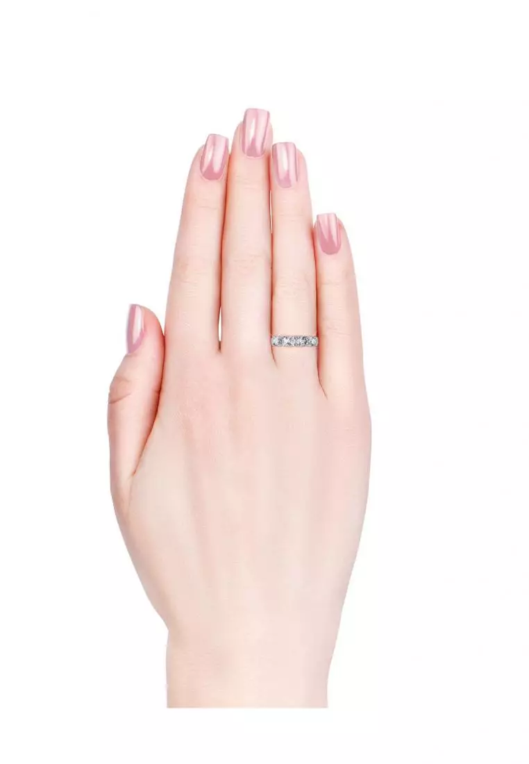 Queen's Ring WG - Cincin Crystal by Her Jewellery