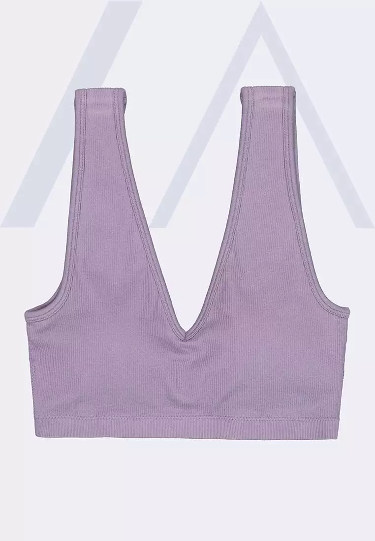 Popvcly Women's Sport Yoga Bras Seamless Breathable Bra Fitness Tops 3-Pack,Light  Purple - S-3XL 