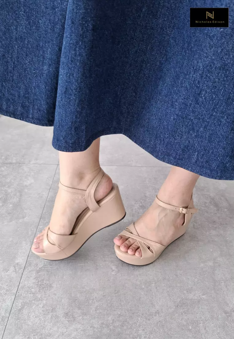 Nicholas Edison Wedge Ida Beige