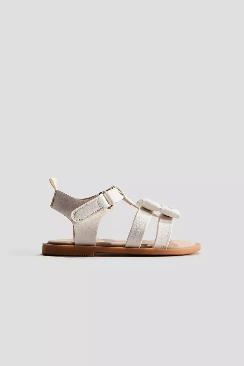 Appliquéd strappy sandals