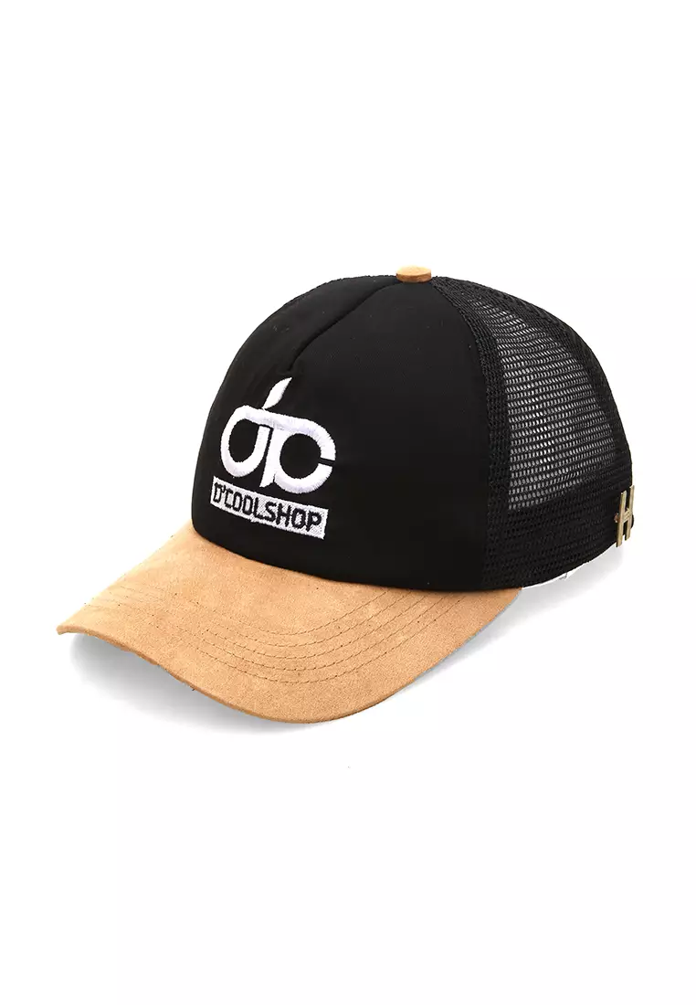 Raesan Topi Baseball Jaring Aksesoris Fashion Pria Adjustable Strap Material Polyester ORIGINAL - Black Brown