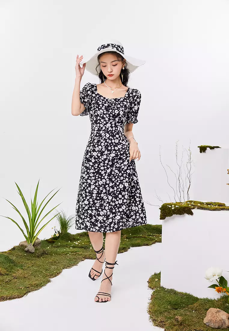 Floral midi hotsell