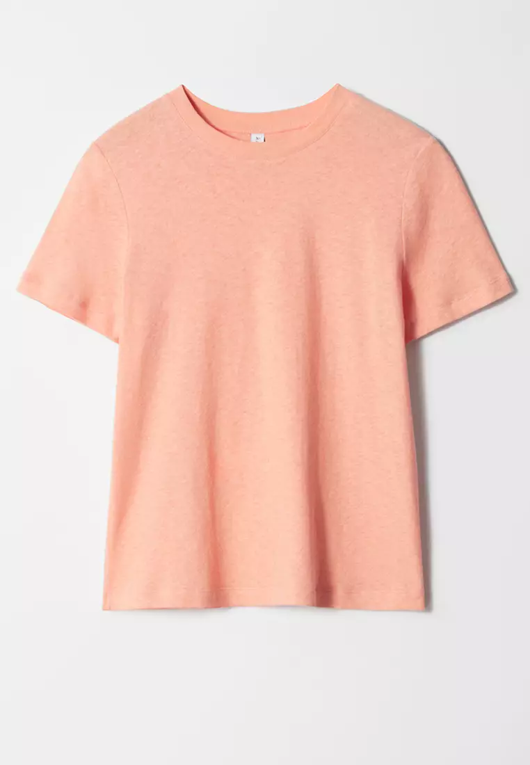 Linen-Blend T-Shirt