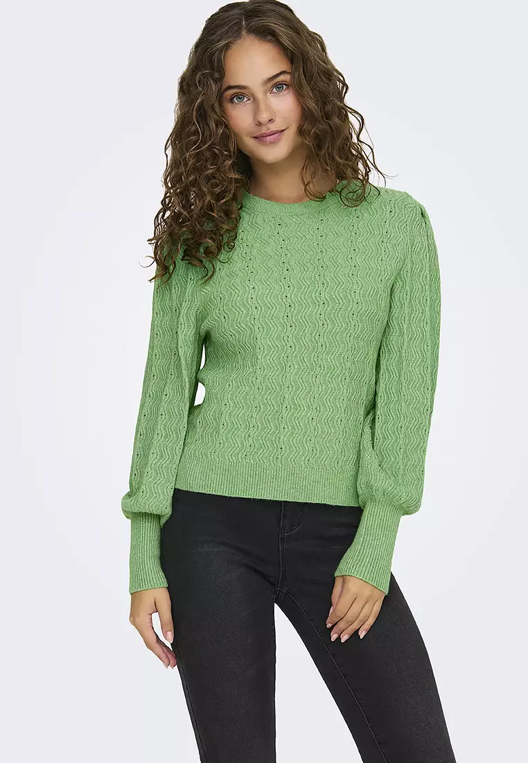 Katia Structured Puff Sleeves Sweater