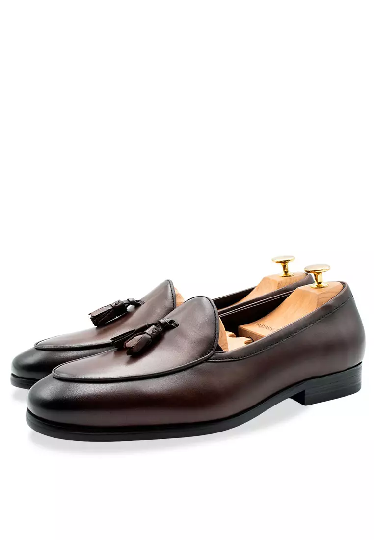 Esquel Walnut Belgian Tassel Loafer