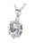 Her Jewellery silver CELÈSTA Moissanite Diamond - Tournesol Pendant (925 Silver with 18K White Gold Plating) by Her Jewellery 19DA5ACFD5AE67GS_2