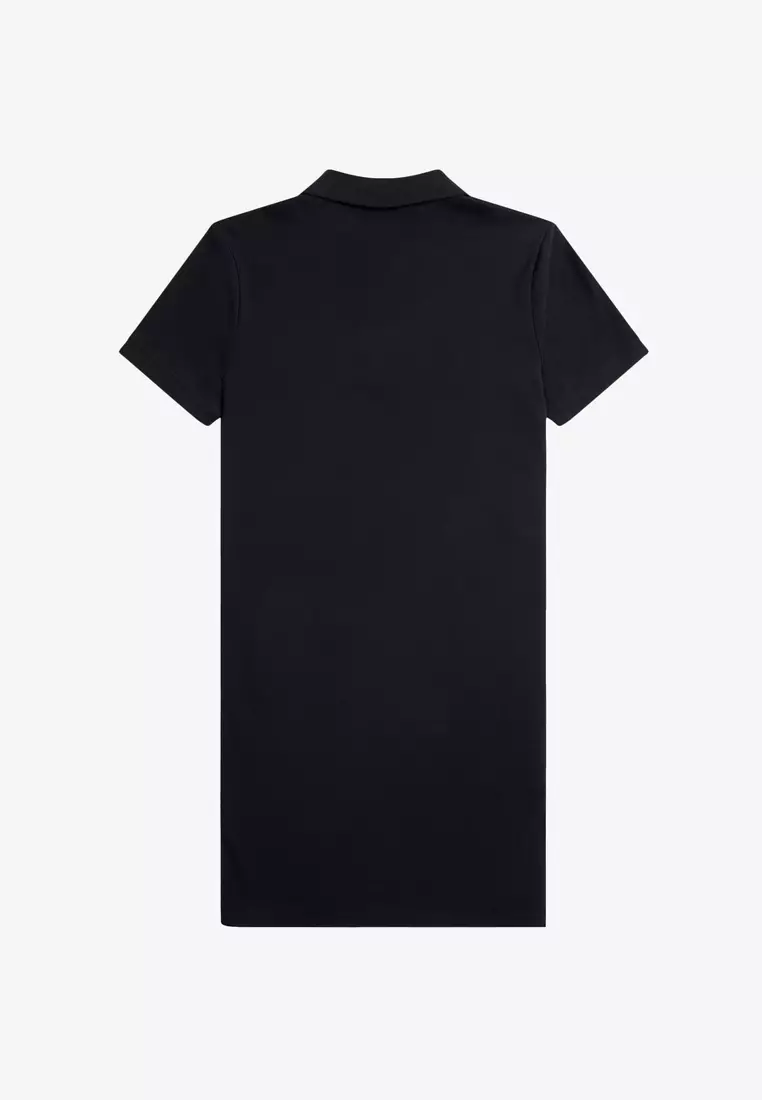 FRED PERRY♡Split Detail Pique Dress ブラック Buy Fred Perry Fred Perry D3174 SPLIT DETAIL PIQUE DRESS