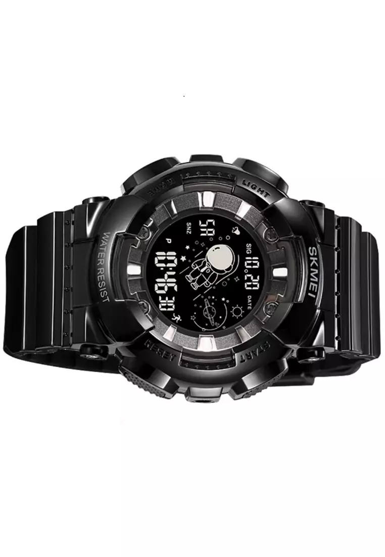 Jam Tangan Digital Pria Waterproof Many Function Strap Tali Material TPU DV53 ORIGINAL