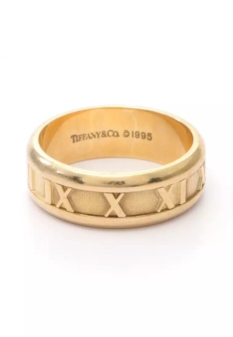 Buy Tiffany & Co Pre-loved TIFFANY & Co. atlas ring K18YG Yellow