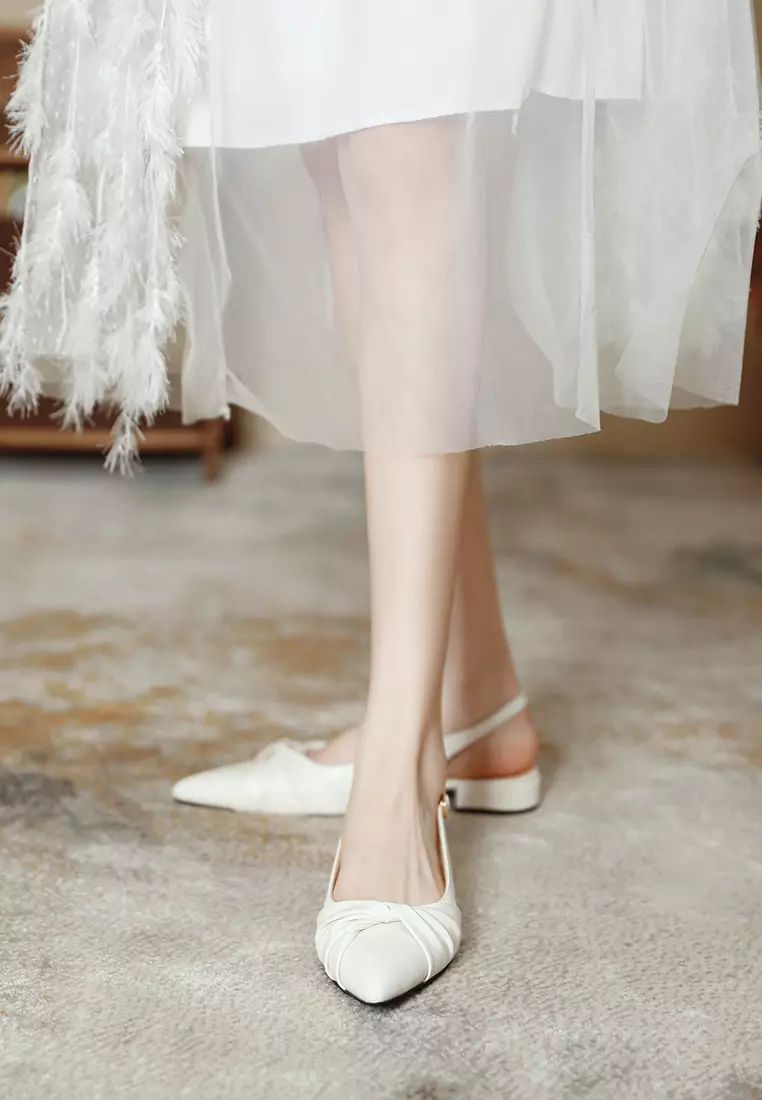 2.5CM Twist Strap Slingback Heel TE578-3