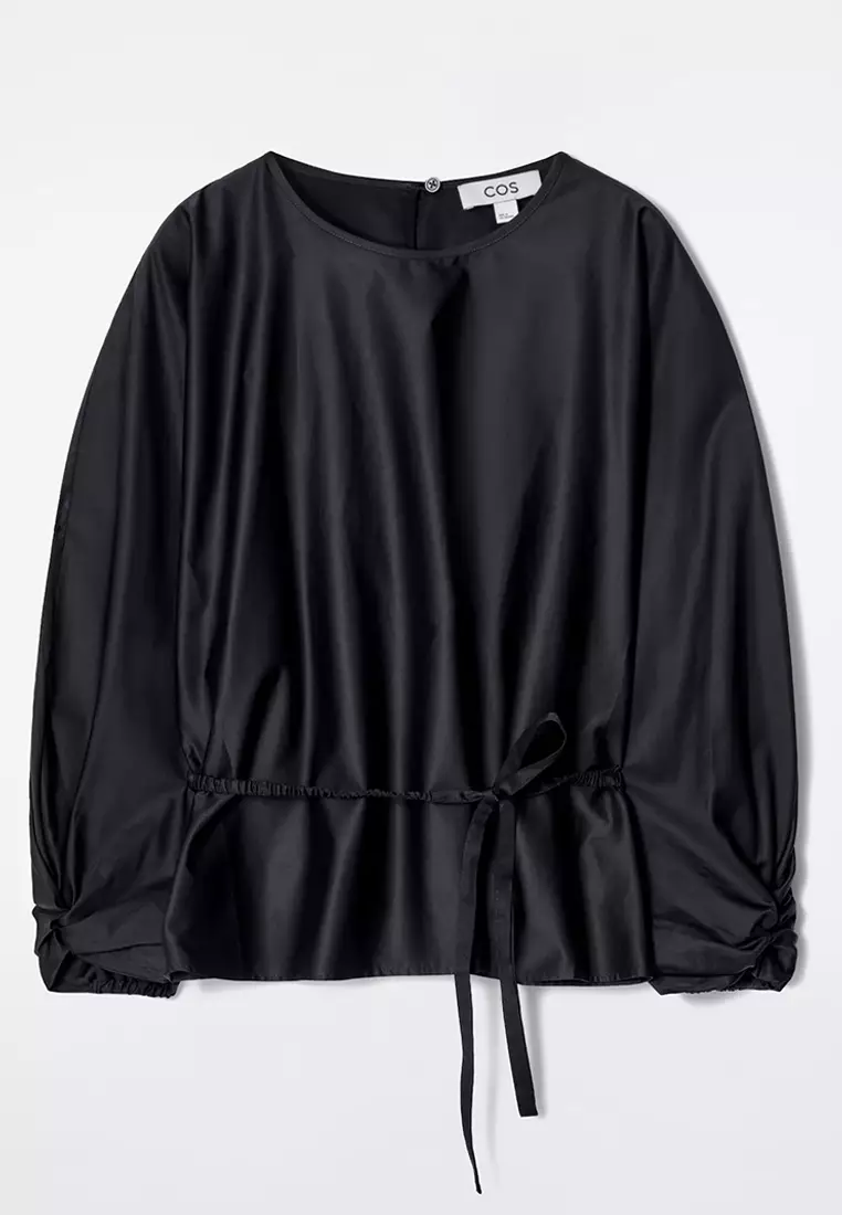 Buy COS Drawstring Peplum Blouse 2025 Online | ZALORA