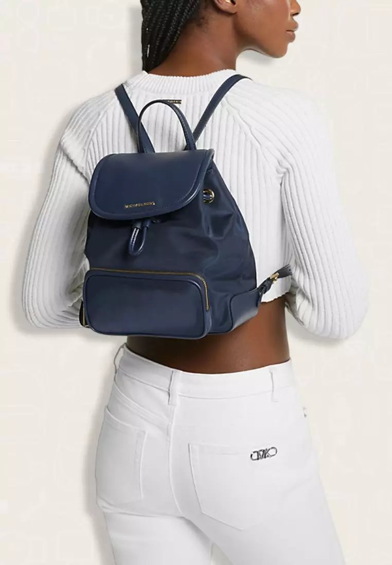 Michael Kors Cara Small Nylon Backpack Navy