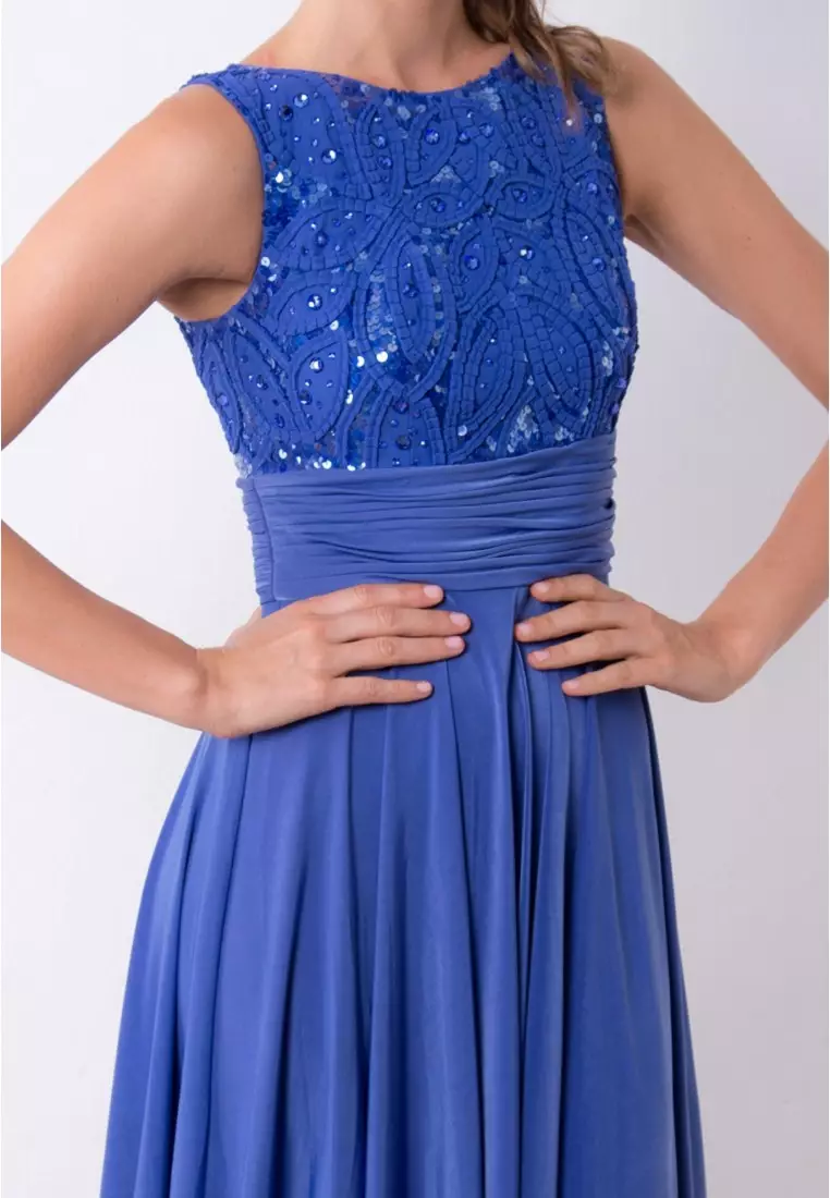 Charming Polyester Chiffon Beaded Cocktail Dress
