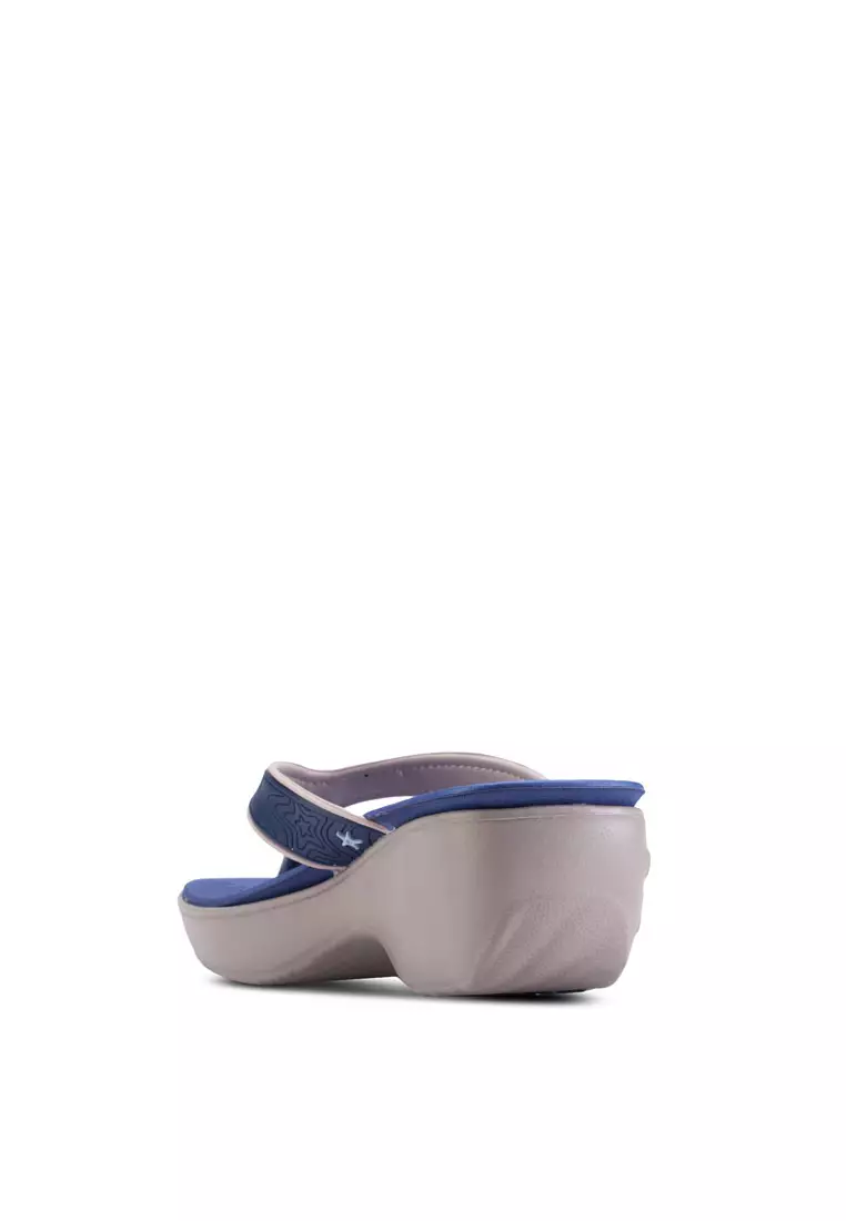 Hush Puppies Women's Lollipop (T-S) Wedge Sandals - Navy