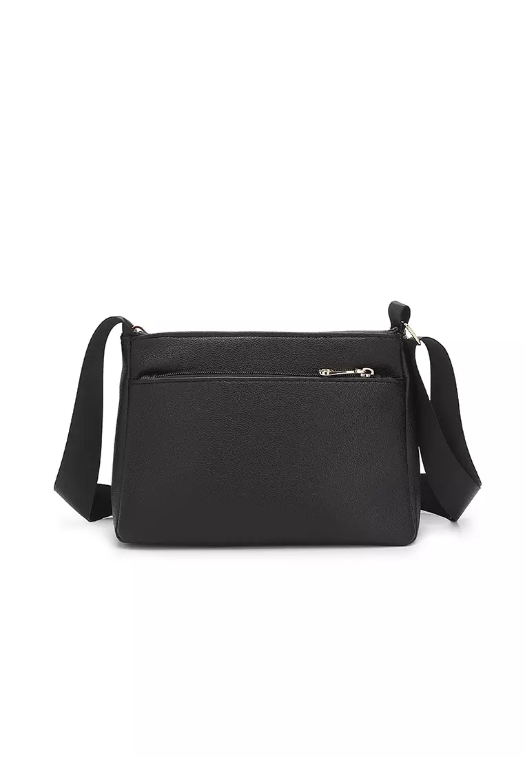 Women's Sling Bag / Crossbody Bag - Black