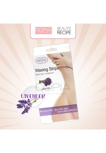 COPIA purple BEAUTE RECIPE BIKINI LINE UNDERARM WAXING STRIPS LAVENDER B15B7BE8AC6933GS_1