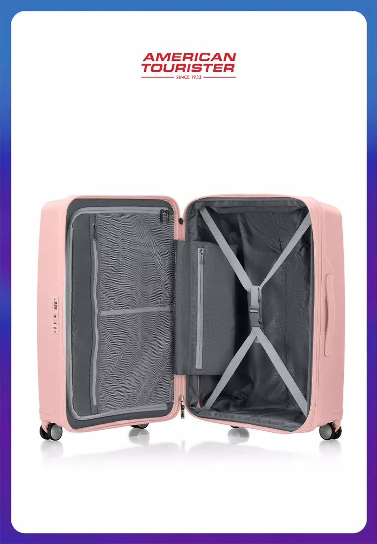American Tourister Koper Hardcase Argyle Medium 25 Inch EXP TSA V2 - Antique Pink
