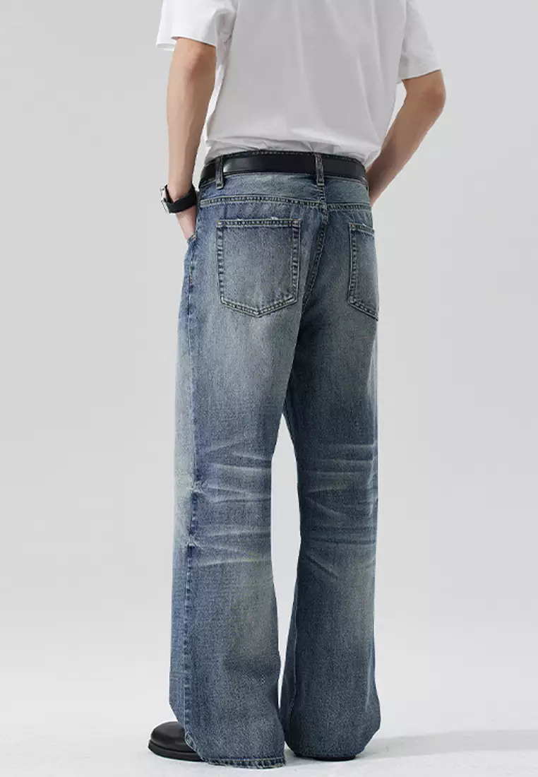 Cat Whisker Wide Leg Jeans LK-K6109