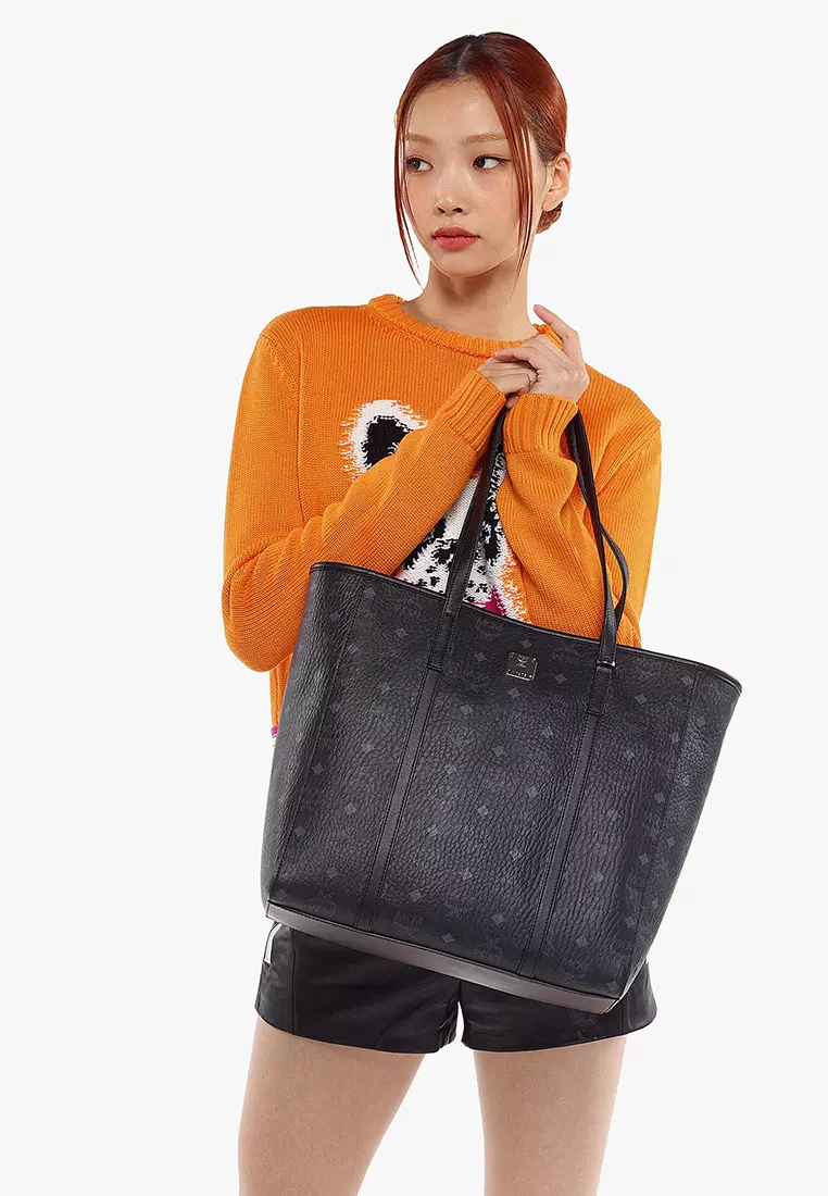 Aren Top-Zip Shopper in Visetos