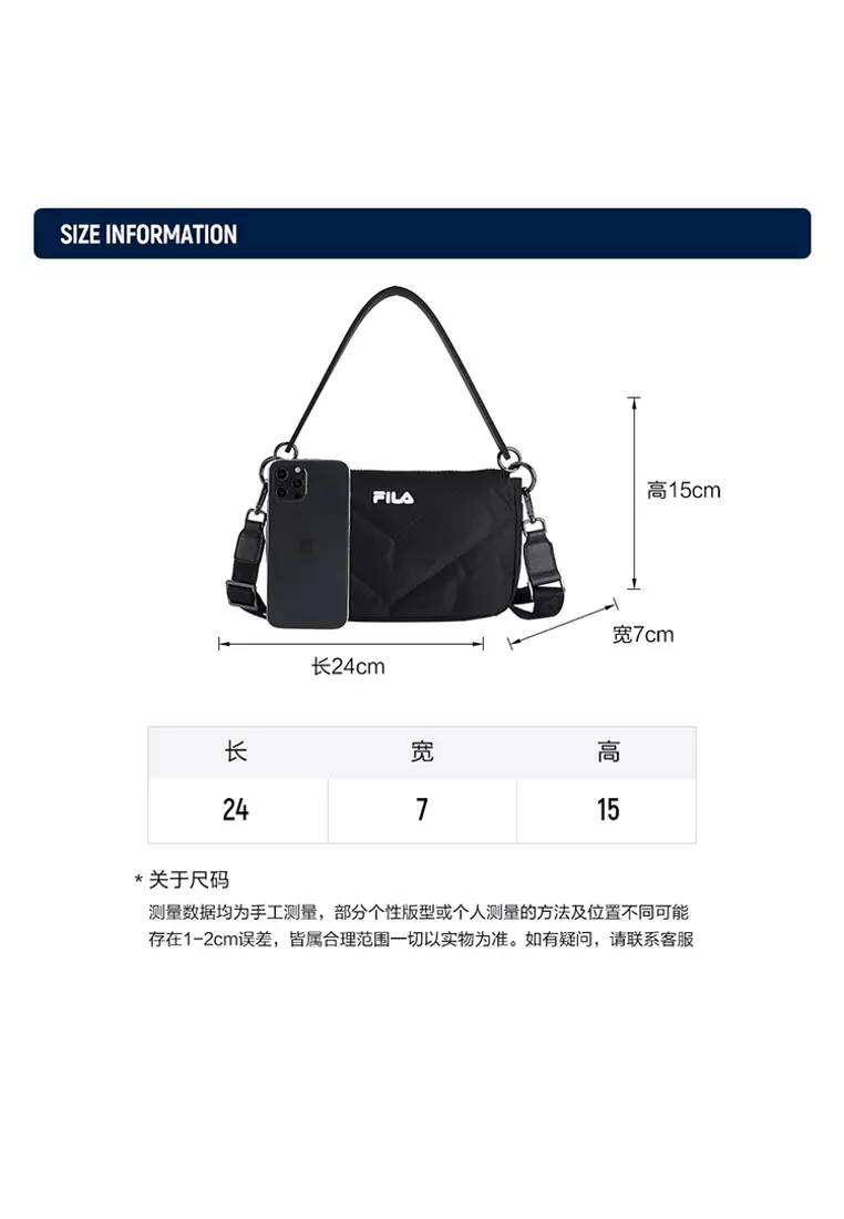 Buy FILA FILA CORE WHITE LINE ORIGINALE Women Crossbody Bag in Black