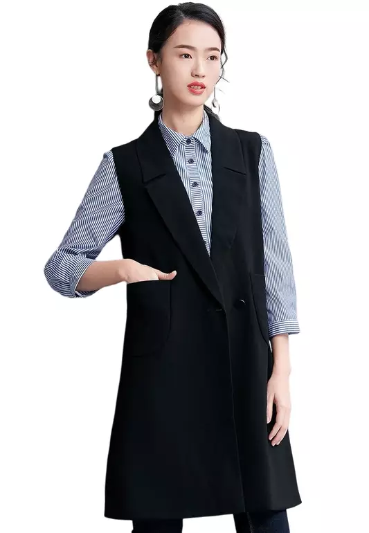 Olelegant Sleeveless Blazer