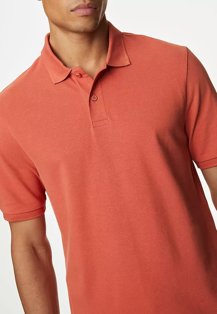 Pure Cotton Pique Polo Shirt