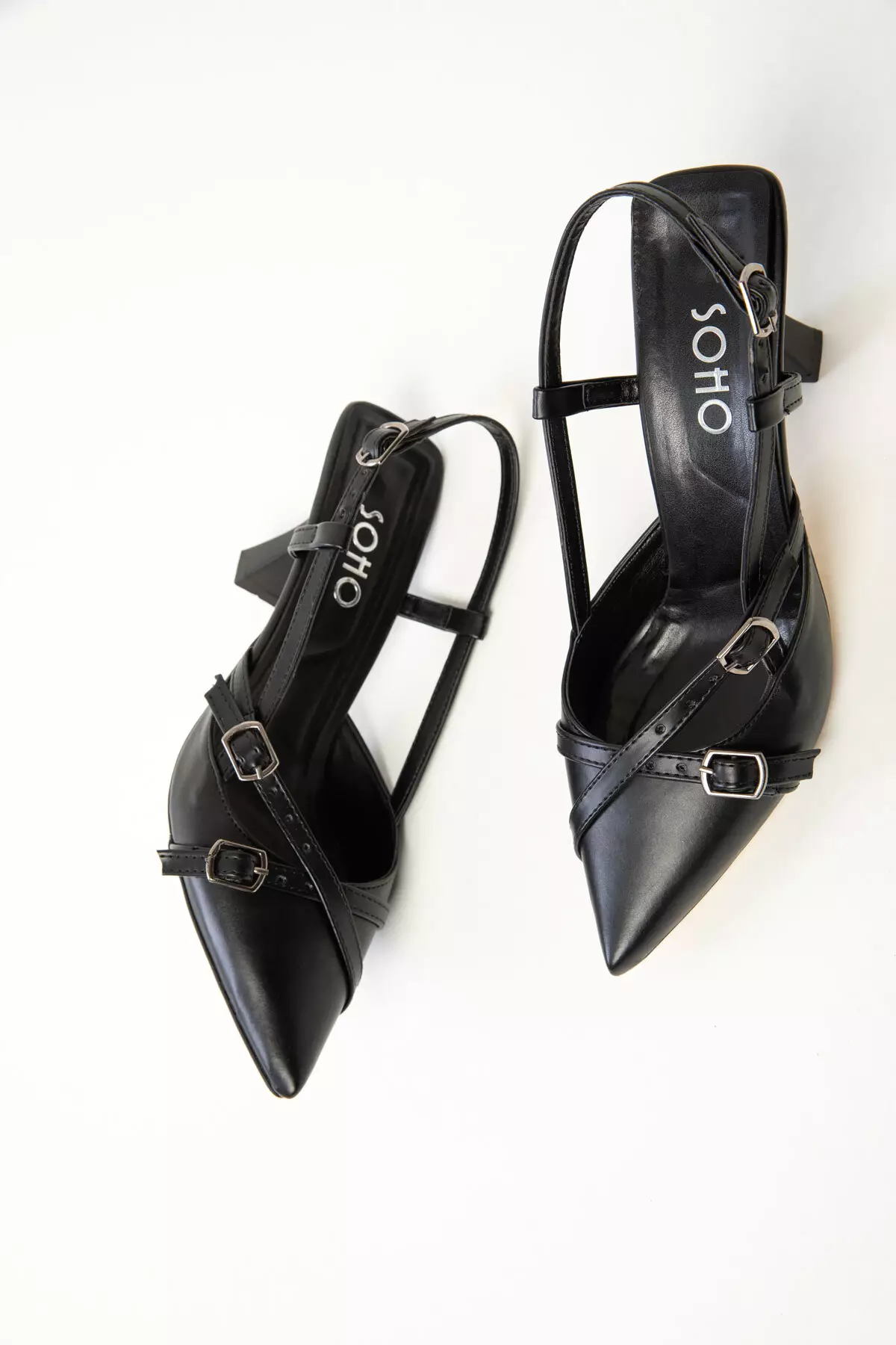 Black Women's Classic Heeled Shoes 20255