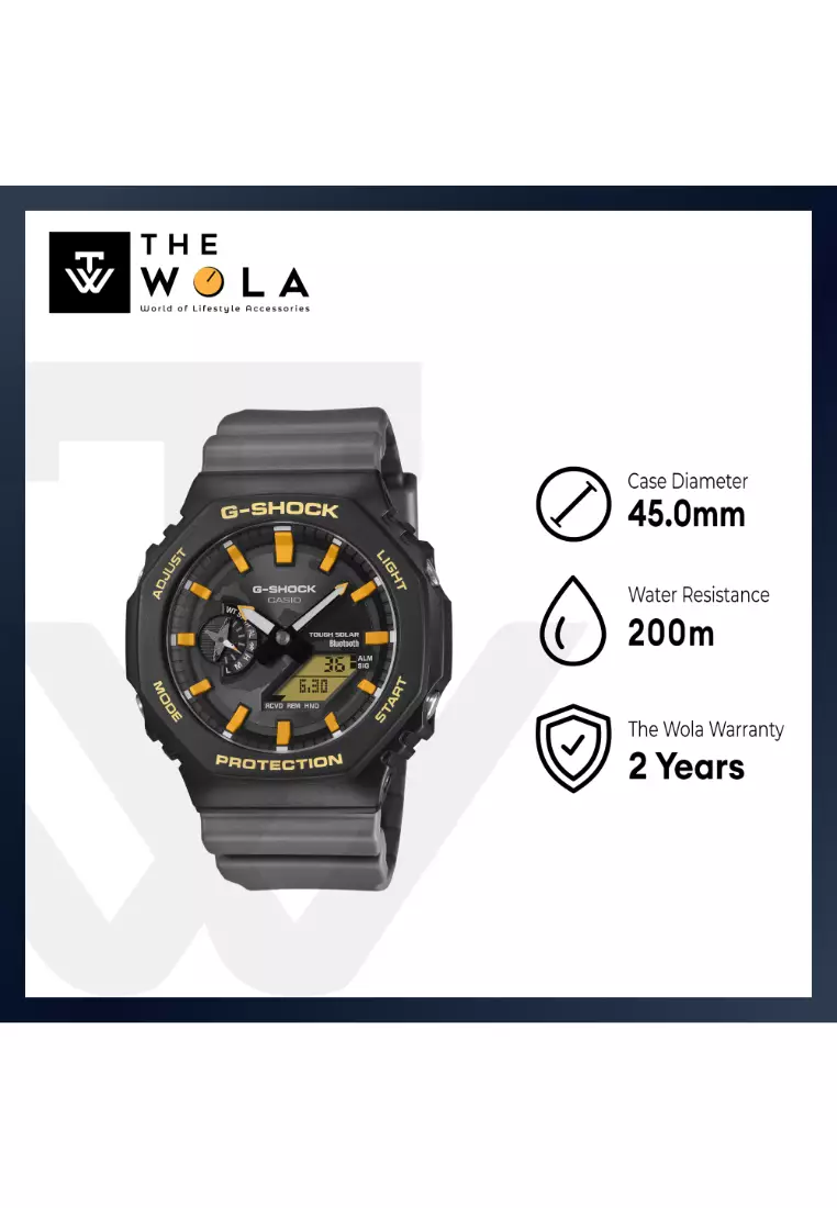 GA-B2100-1A Charles Darwin Foundation Men Analog-Digital Watch Grey Resin Band