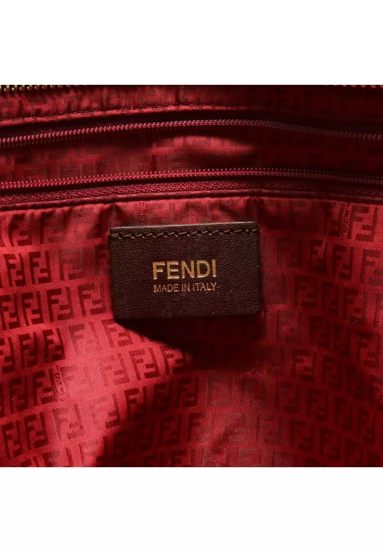 Buy Fendi Pre loved Fendi Zucca Shoulder bag tote bag PVC leather