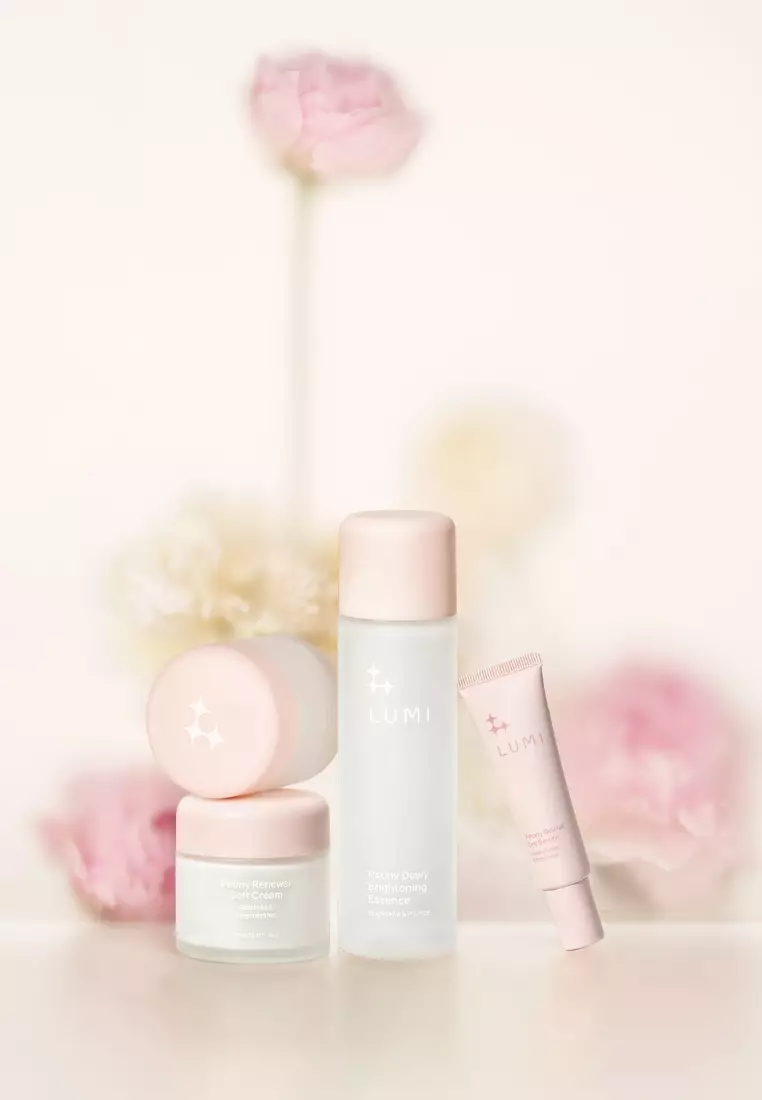 LUMI Peony Collection (Essence + Eye Serum + Moisturiser) (EXP: 01/2027)