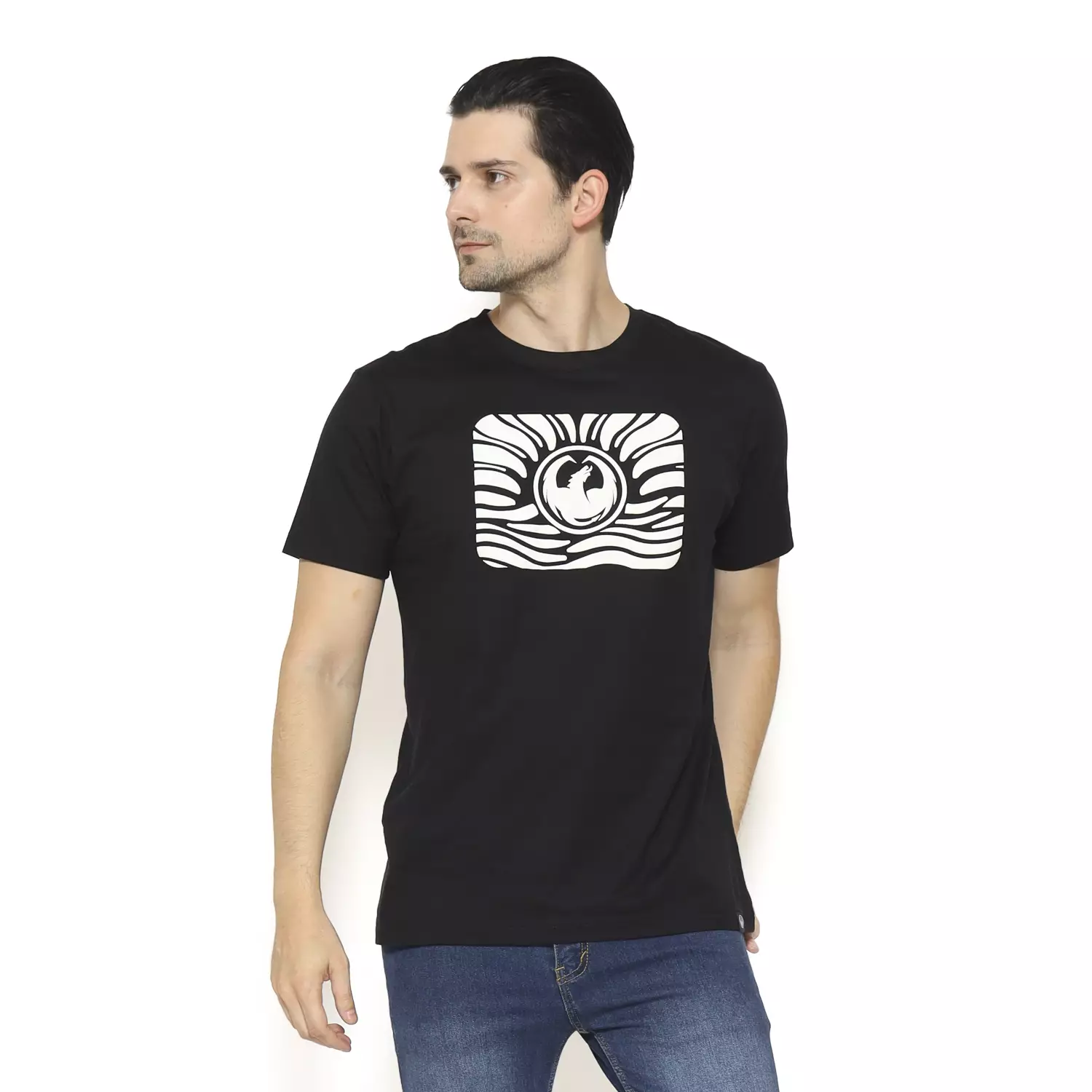 Dragon Kaos Lengan Pendek Dusk Men Tee Black Planet Surf
