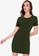 ZALORA WORK green Short Sleeve Mini Dress BF5A8AA1125A3EGS_1