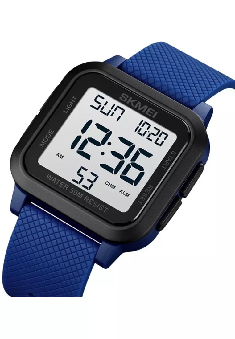 Jam Tangan Digital Pria Waterproof Many Function Strap Tali Material Silicone GN90 ORIGINAL
