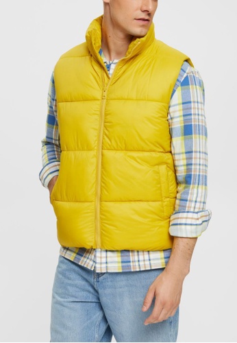 ESPRIT yellow ESPRIT Quilted body warmer CC38EAA2F3E1A9GS_1