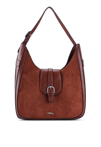 BETSY brown Freya Shoulder Bag 20468AC24C99AFGS_1