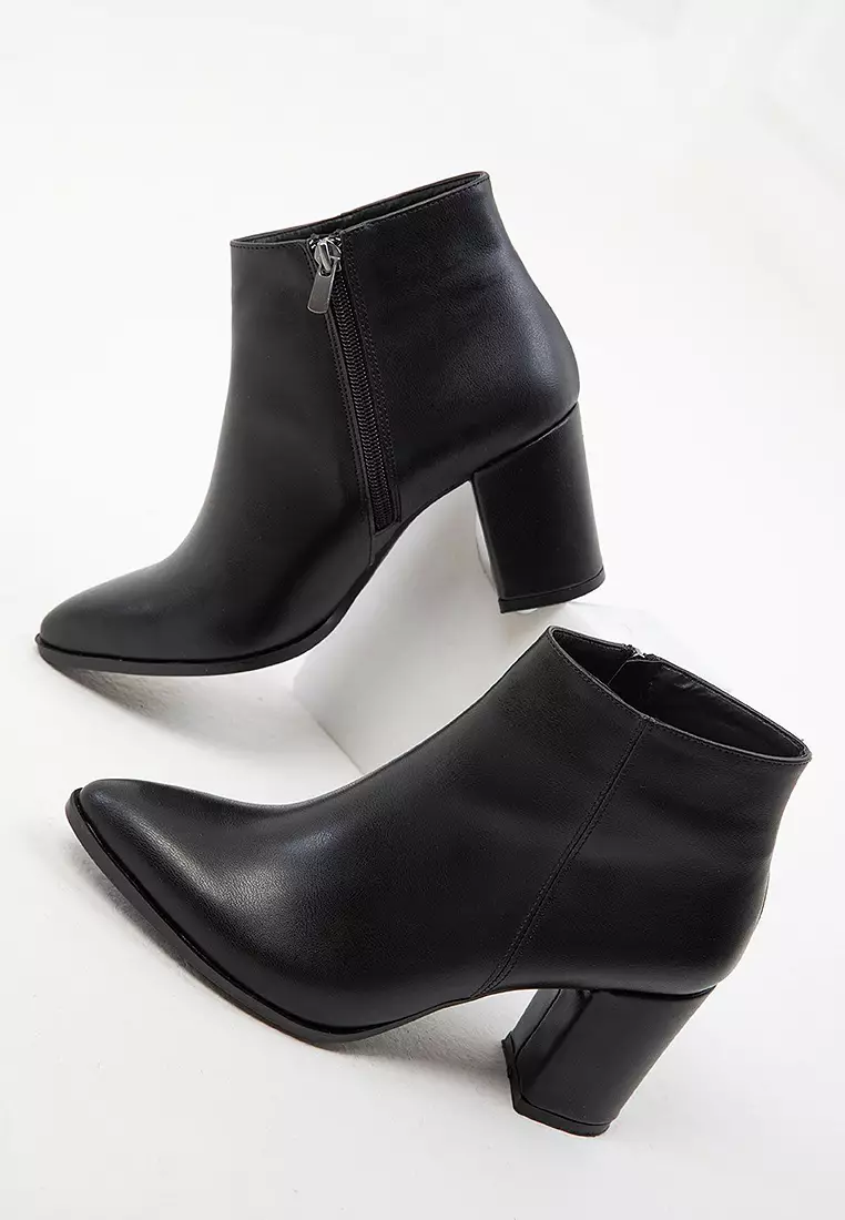 Chunk Heeled Ankle Boots