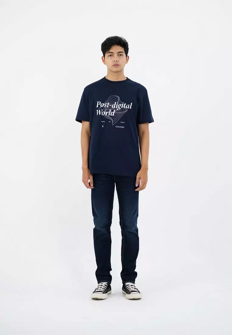 Greenlight Men's T-Shirt Short Sleeve Regular Fit Cotton Post OL-C300325