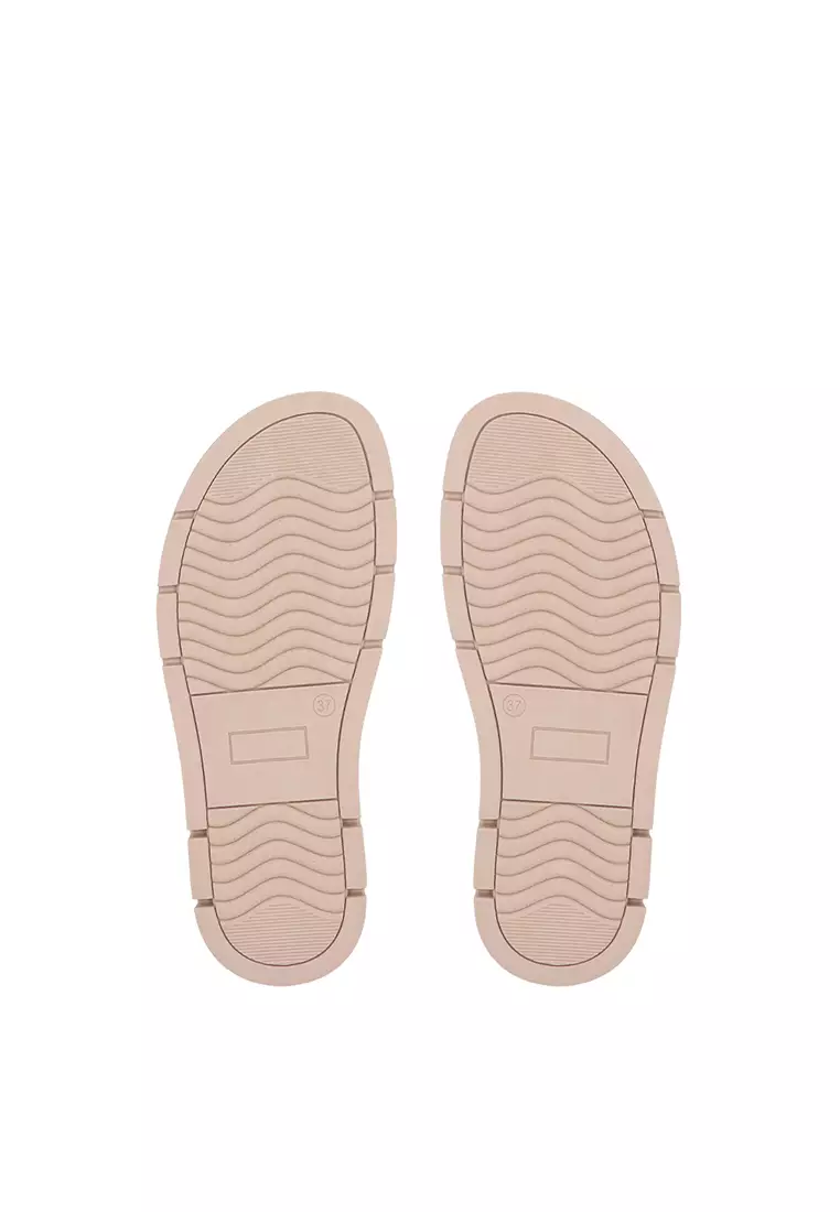 Maroon Mia Strappy Sandals