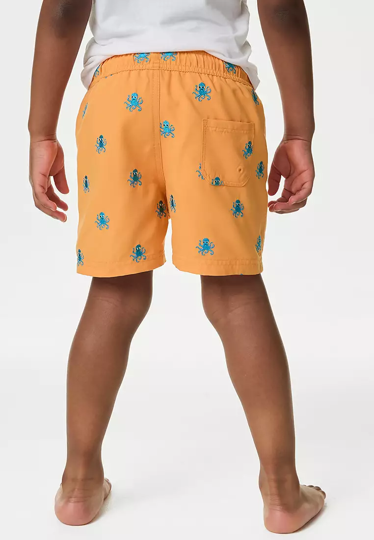 Embroidered Swim Shorts