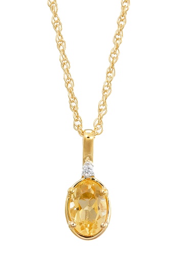 HABIB gold HABIB Monarca Citrine Diamond Necklace 371D5ACDE9C0F1GS_1