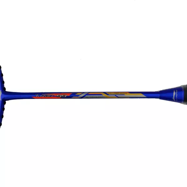 Li-Ning Badminton Racket Turbo 99 Free Senar + Grip + Cover - Blue/Black