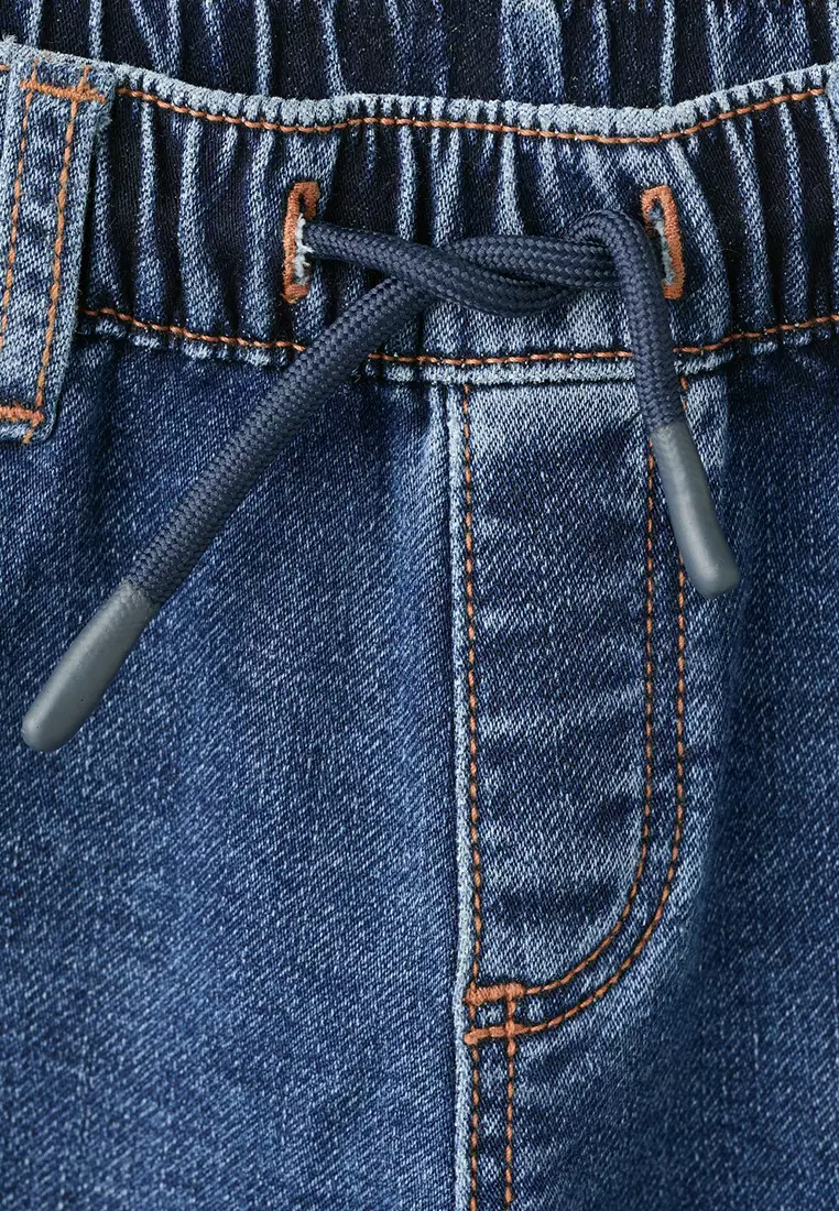 Slim Fit Drawstring Jeans