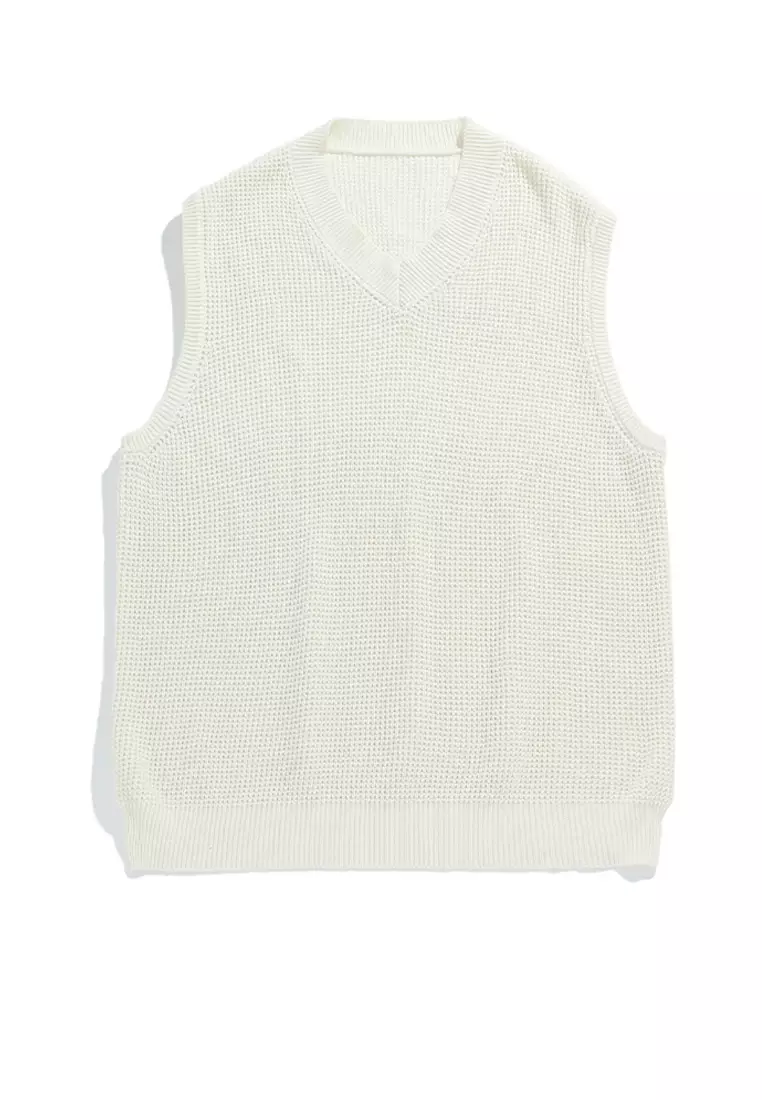 Buy Twenty Eight Shoes Solid Color Knit Vest RA H4054 2023 Online