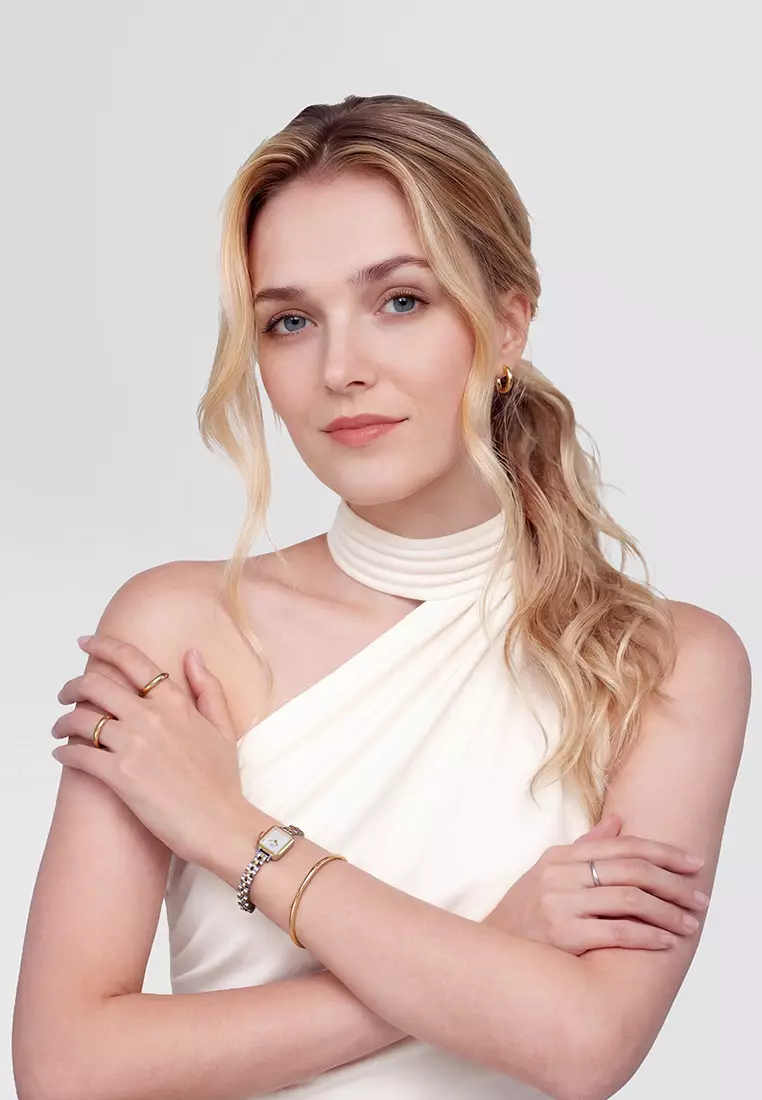 Classic Arch Cuff Gold 4mm - Unisex Bracelet for women and men stainless steel Bracelet DW Official Authentic Original gelang tangan perempuan lelaki DW