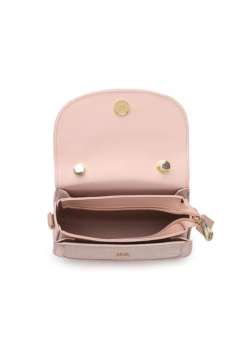 Women's Top Handle Bag / Sling Bag / Crossbody Bag / Shoulder Bag (Tas Tangan / Tas Selempang / Tas Bahu) - Merah Jambu